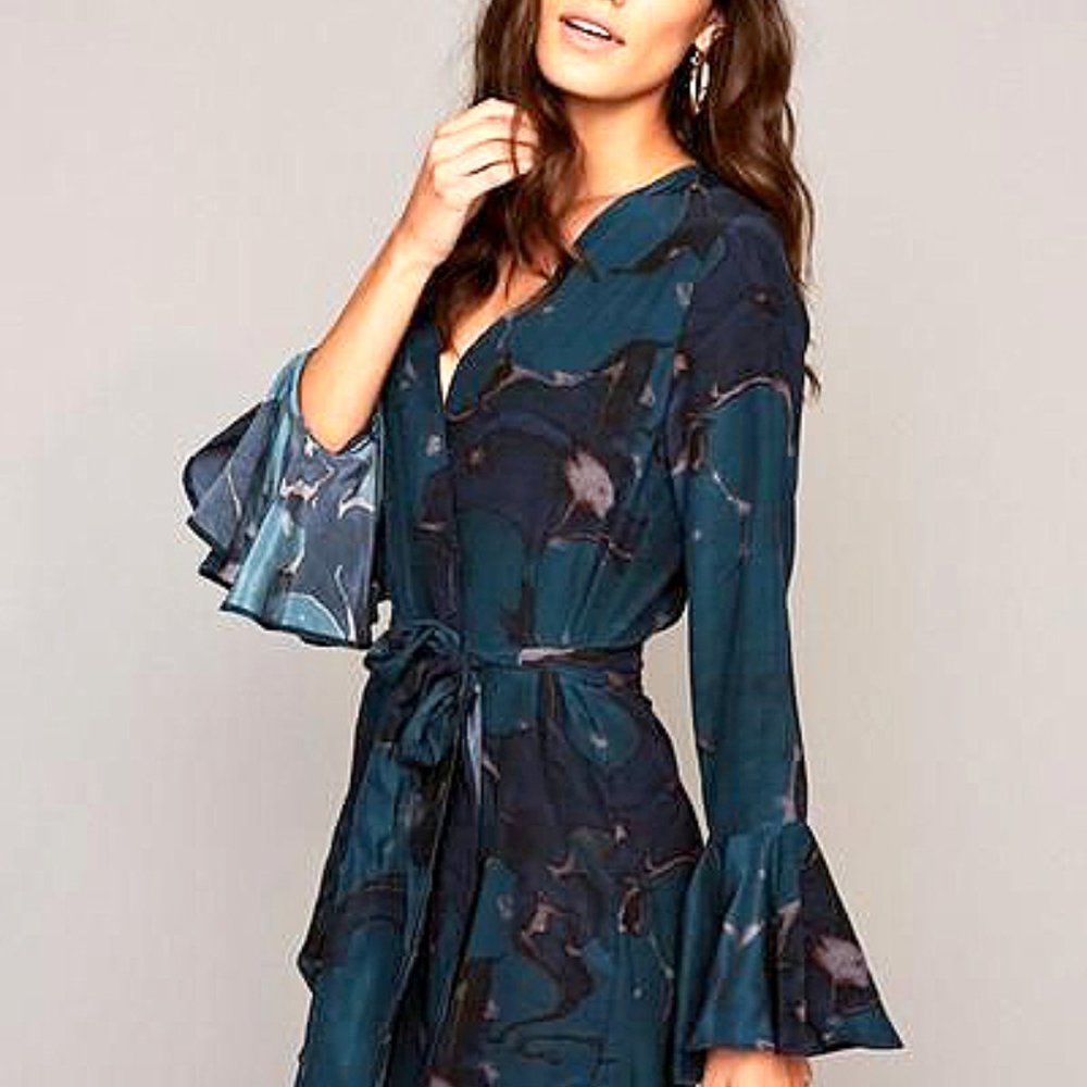 Stone Cold Fox Lily Pad wrap dress